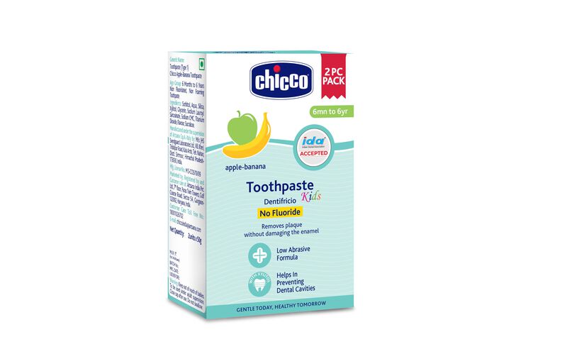 Toothpaste Apple Banana 6M-6Y NOFL 50G 2P image number 1